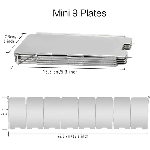 BowLift | WindShieldX Camping Windshield | Foldable & Ultralight | Stainless Steel | For Gas Cookers & Outdoor Cookers