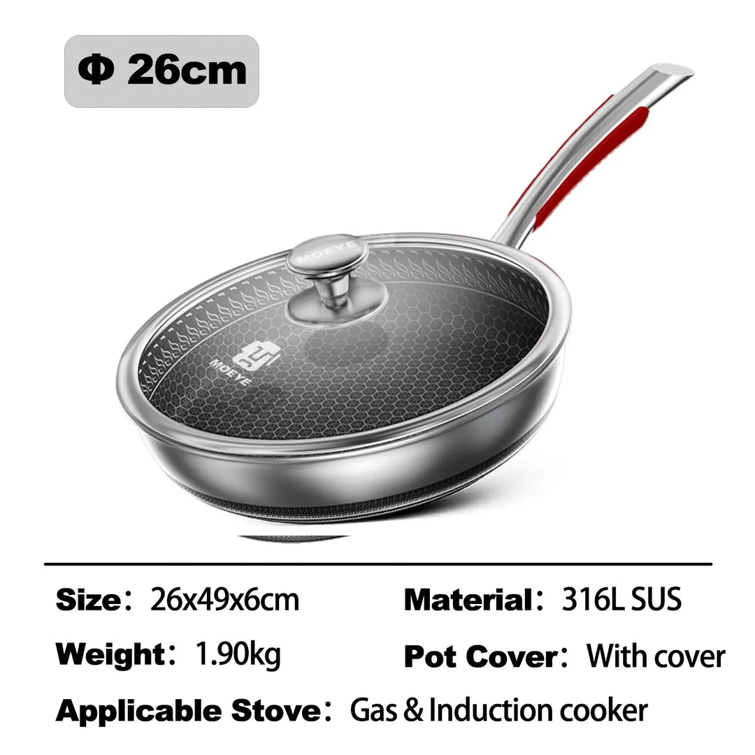 BowLift | Safe Cook Nonstick Antibacterial Stainless Steel Pan