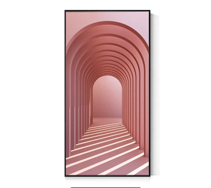 Modern Abstract Minimalist Arches Architecture Wall Art Fine Art Canvas Prints Pictures For Entrance Hall Foyer Living Room Home Office Decor | Bowlift