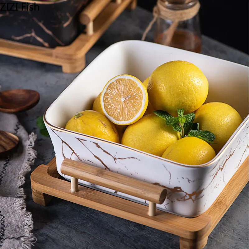 Marble Serving Bowl Bowlift