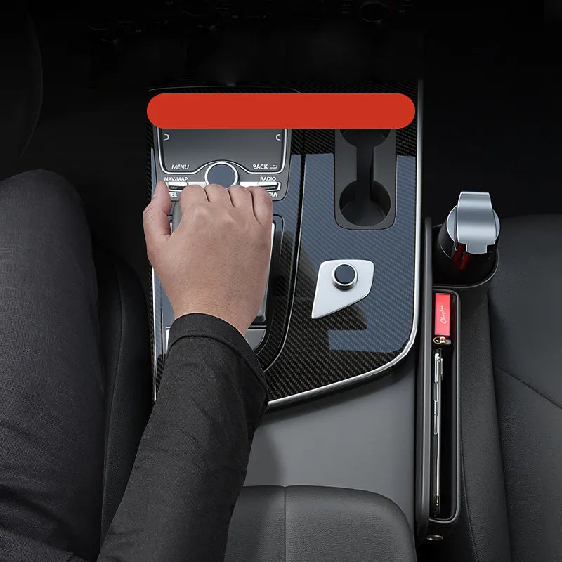 BowLift | Universal Leather Seat Gap Cup Holder Car Organizer