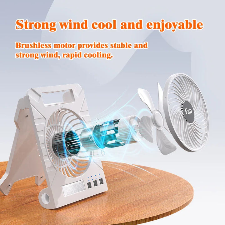 BowLift | Solar Camping Fan | Foldable Solar Panel | Power Bank & LED Light | Ultra-Lightweight  Brand Name: VenturioX