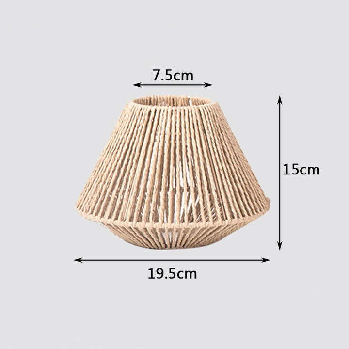 BowLift | Rattan Pendant Lamp - Elegant Rattan Pendant Lamp with Geometric Design for Atmospheric Lighting