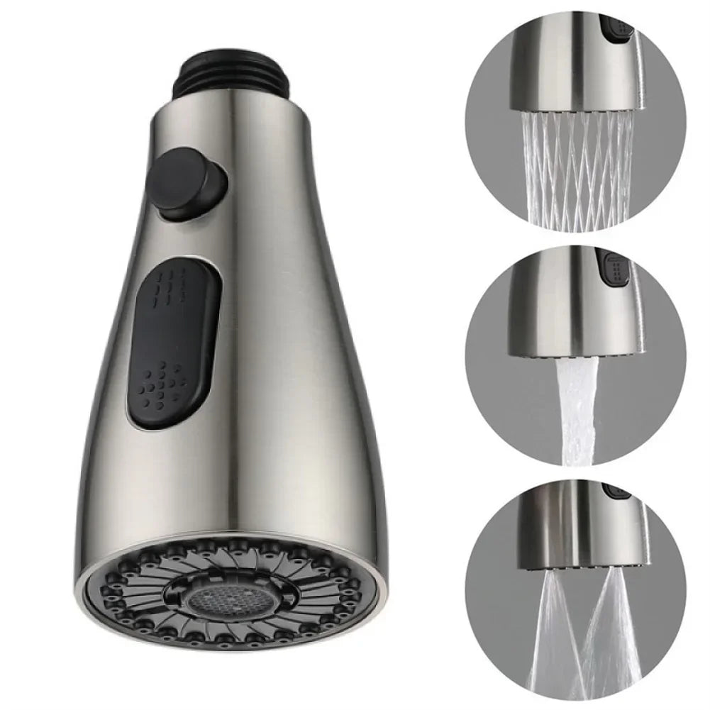 HydroFlex ProSpray – 3-way spray kitchen faucet replacement nozzle Bowlift