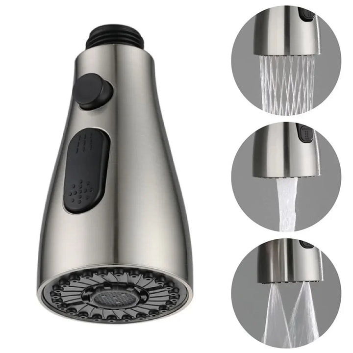 HydroFlex ProSpray – 3-way spray kitchen faucet replacement nozzle Bowlift