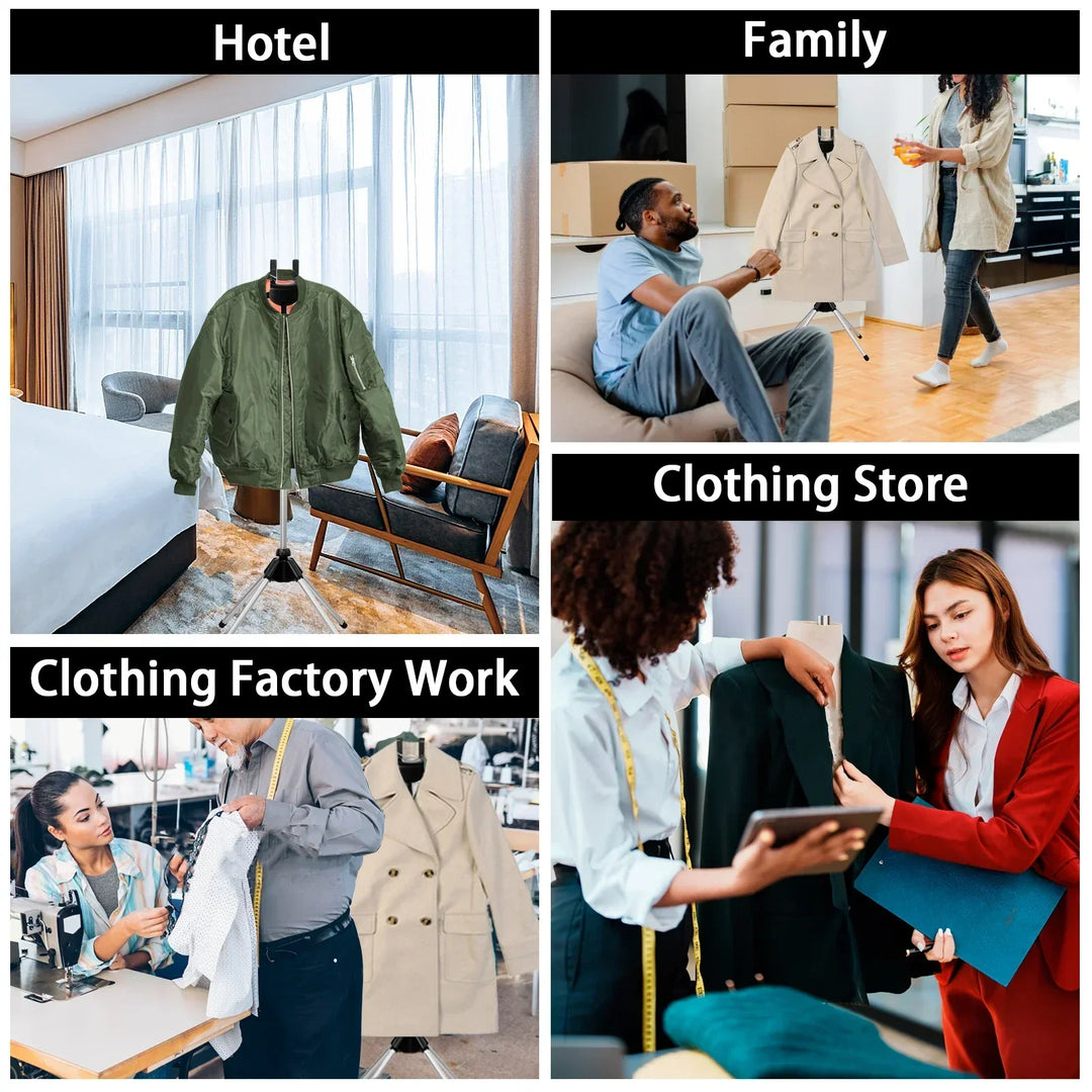 Adjustable Telescopic Garment Steamer Stand – Foldable & Portable | Bowlift