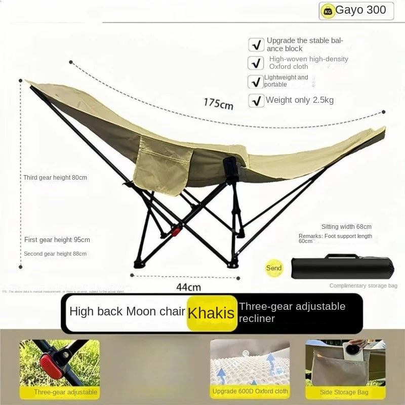Relax Everywhere Reclining Outdoor Lounge Camping Chair | Bowlift