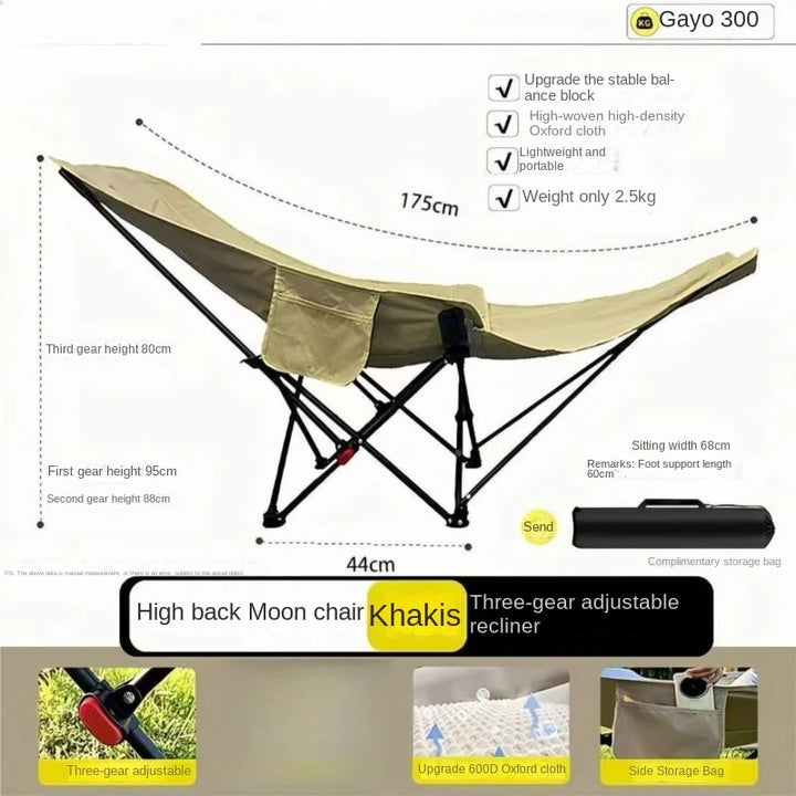 Relax Everywhere Reclining Outdoor Lounge Camping Chair | Bowlift