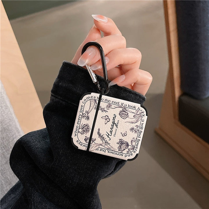 BowLift | Artistic Flower Leather Airpods Case