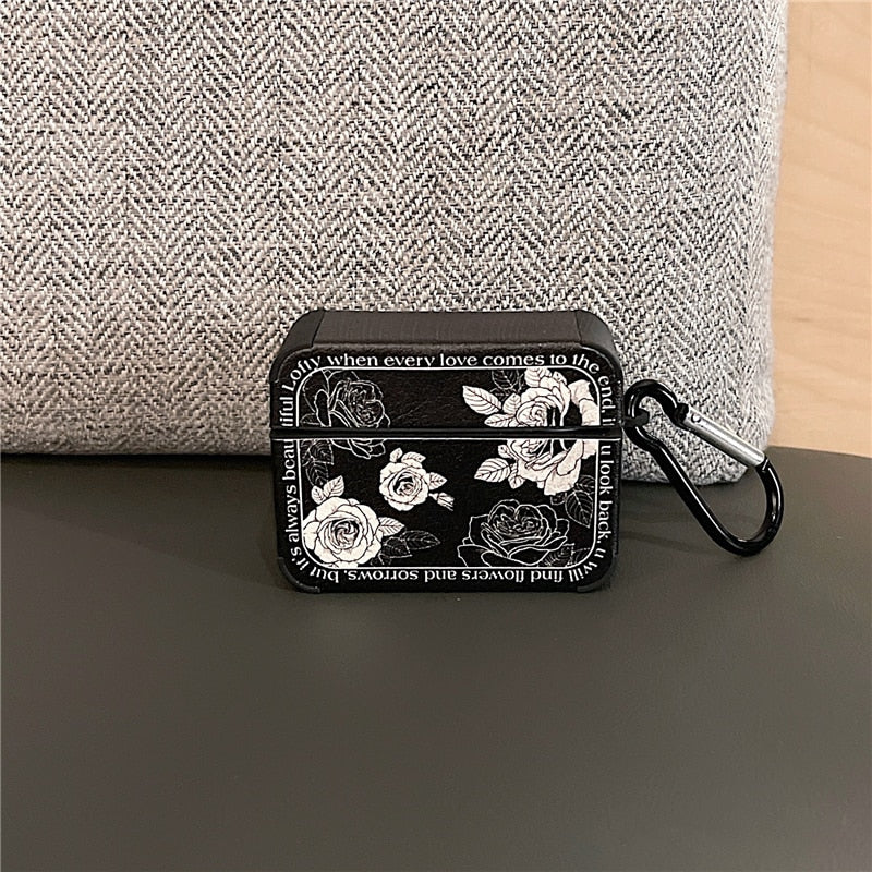 BowLift | Artistic Flower Leather Airpods Case