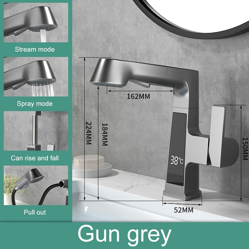 BowLift | Elegant Temperature Display Smart Faucet