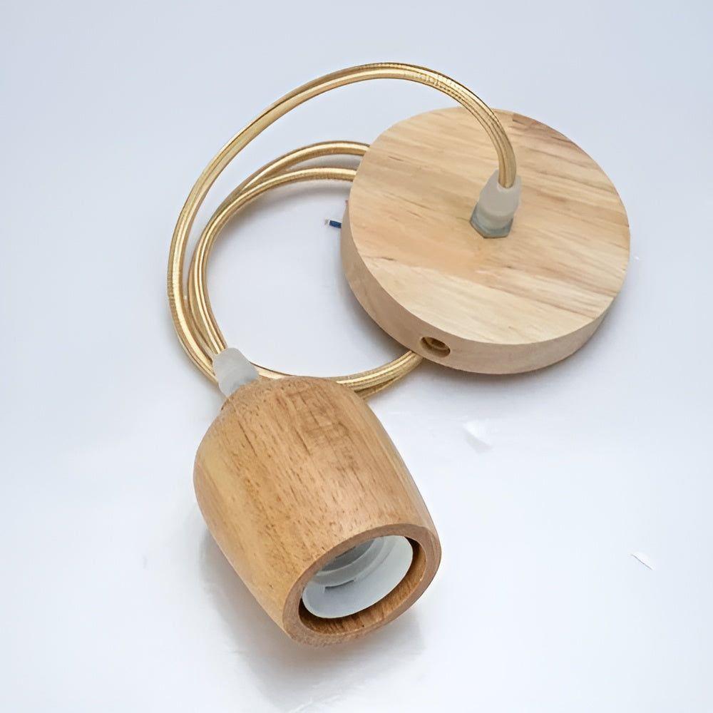 Handcrafted wooden pendant lamp with a naturally warm aura and timeless charm Bowlift