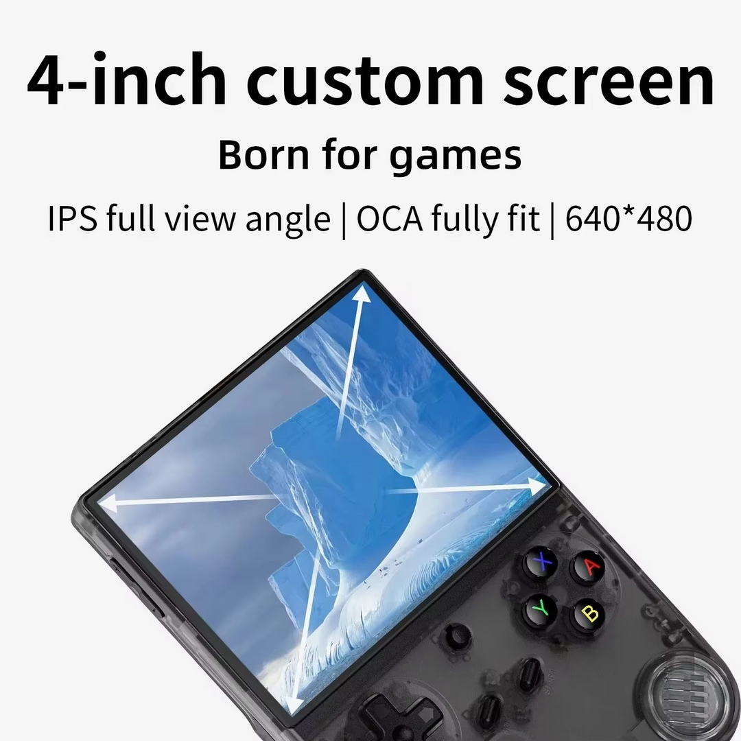 BowLift | 64-Bit Retro Handheld Game Console with 4-Inch IPS Screen, WiFi and Bluetooth