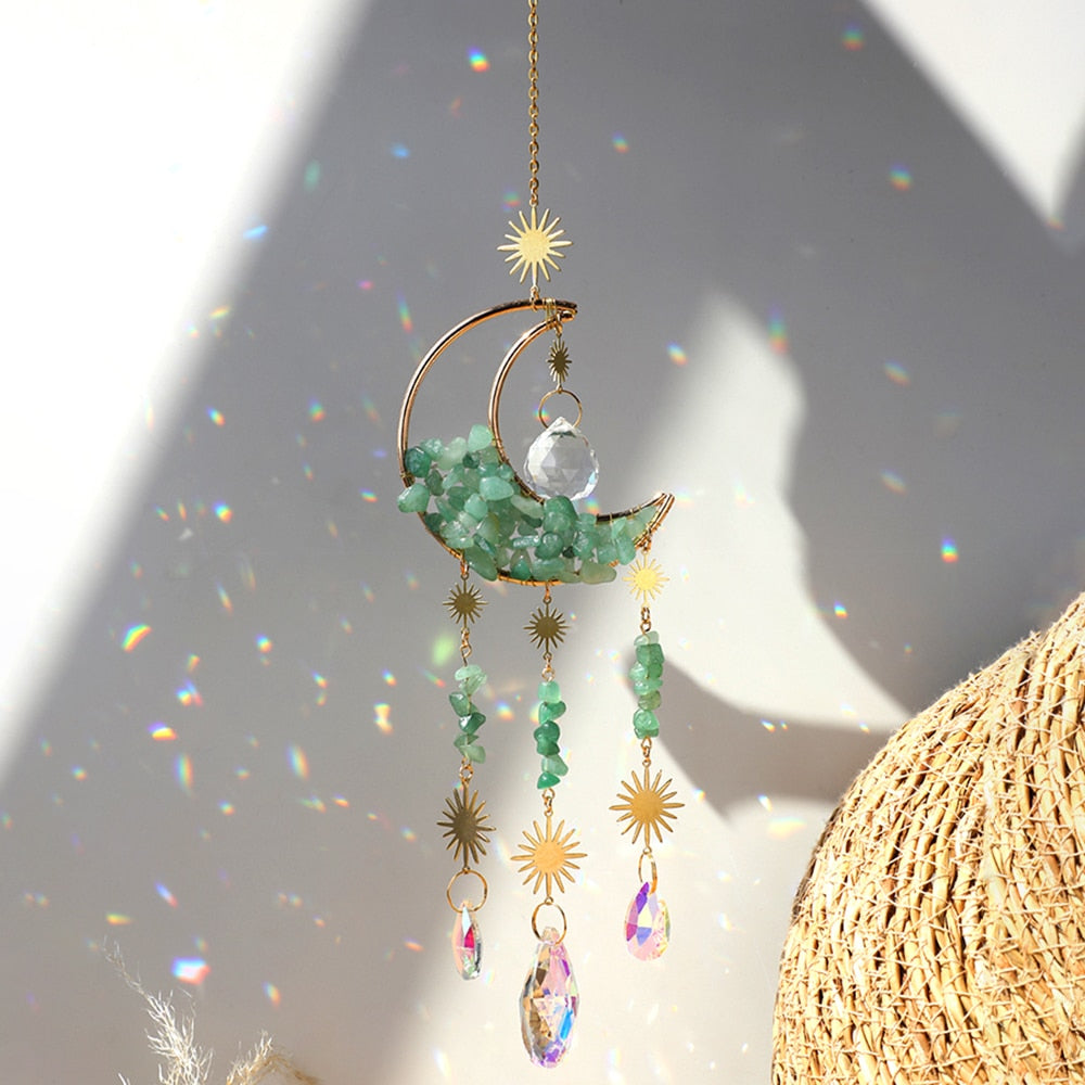 BowLift | Crystal Sun Catcher Moon Decor