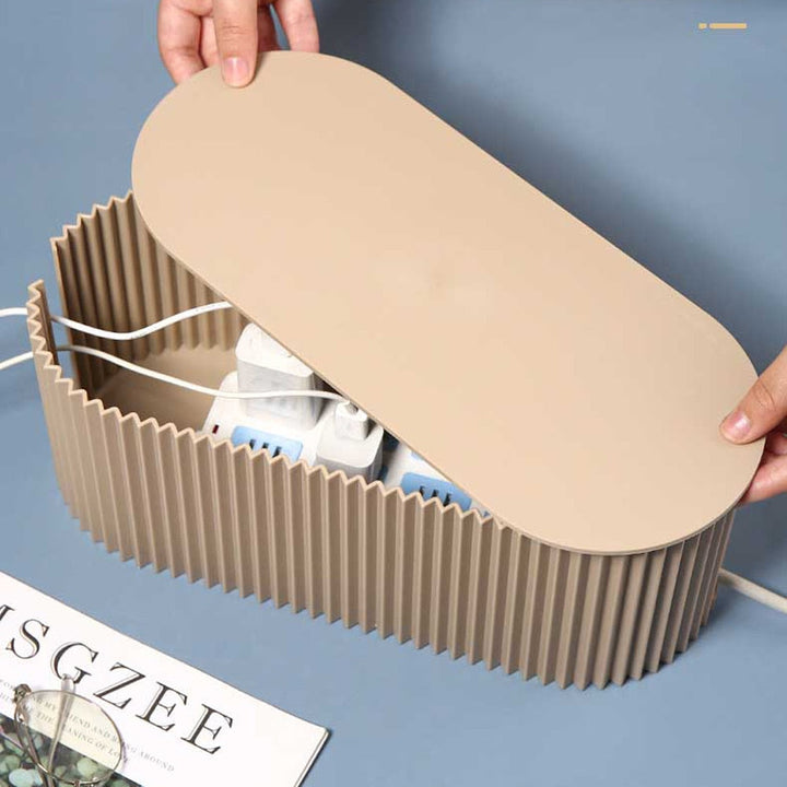 BowLift | Design Storage Box | Organizer for cables, adapters, and power strips