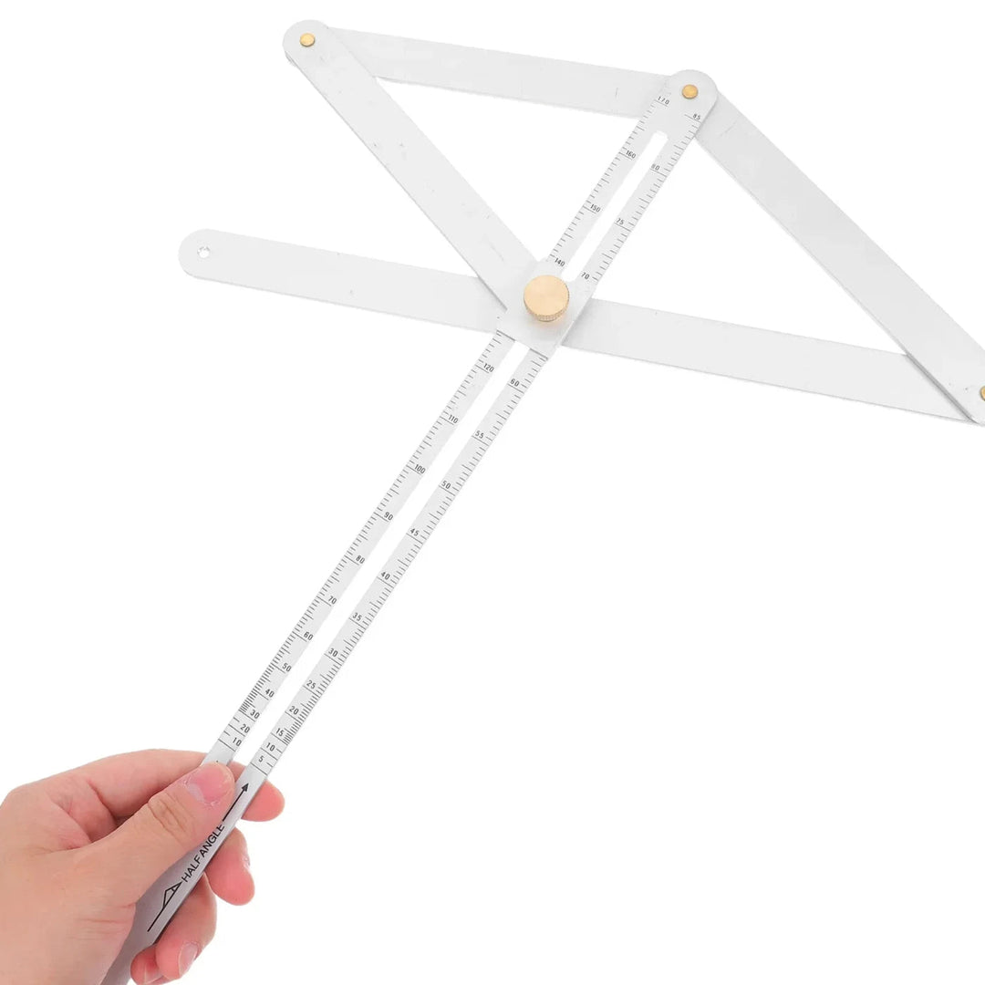 Adjustable angle ruler made of alloy, 45 cm | Bowlift