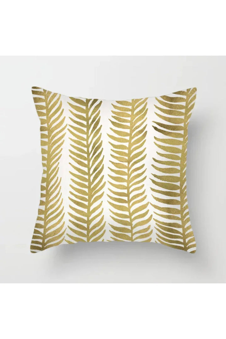 Yellow Leaf Polyester Pillowcase | Bowlift
