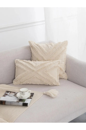 tufted Bohemian pillow cover | Bowlift
