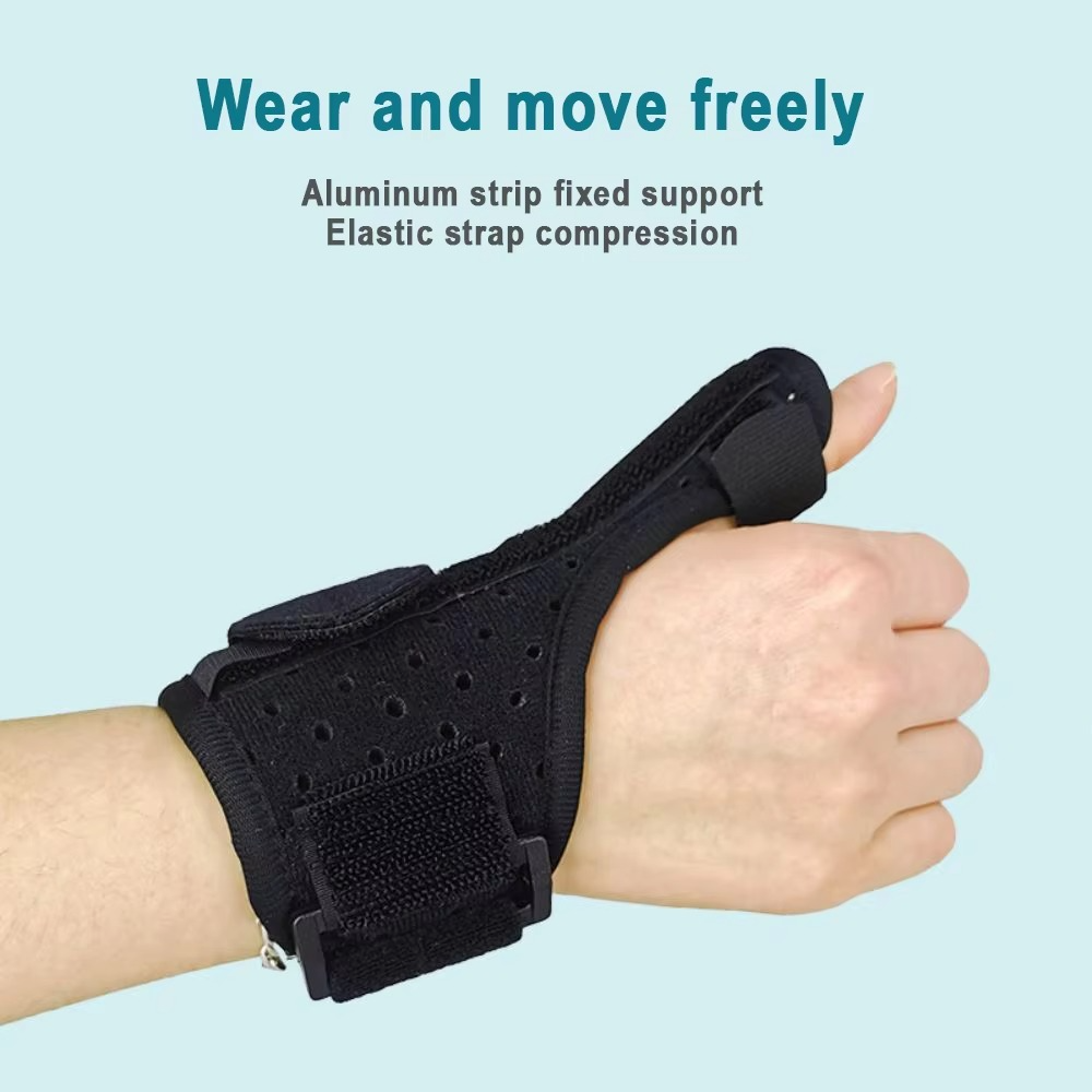 BowLift | Adjustable Thumb Splint for Right and Left Hand, Dual-Use Support Sleeve for Wrist and Thumb Pain Relief
