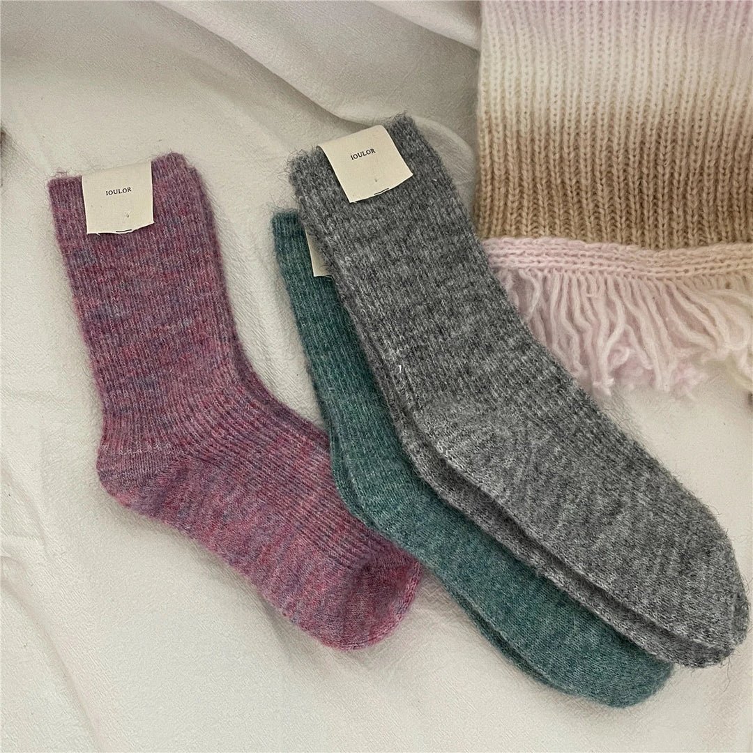BowLift | CozyWarmth | Women's Thermal Socks | 9% Wool & Cashmere | Extra Thick & Soft | Japanese Knitting Style