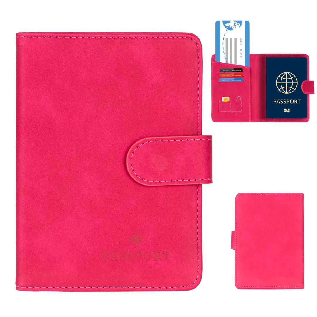 BowLift | Passport holder Travello | RFID protection | Real leather look | For women & men