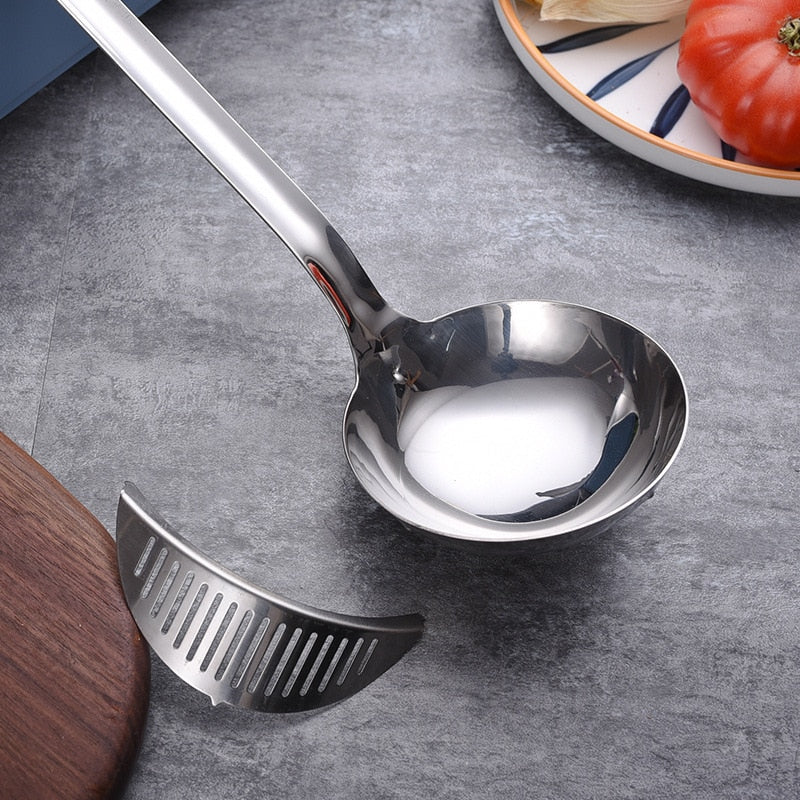 BowLift | Long Handle Soup Strainer Spoon