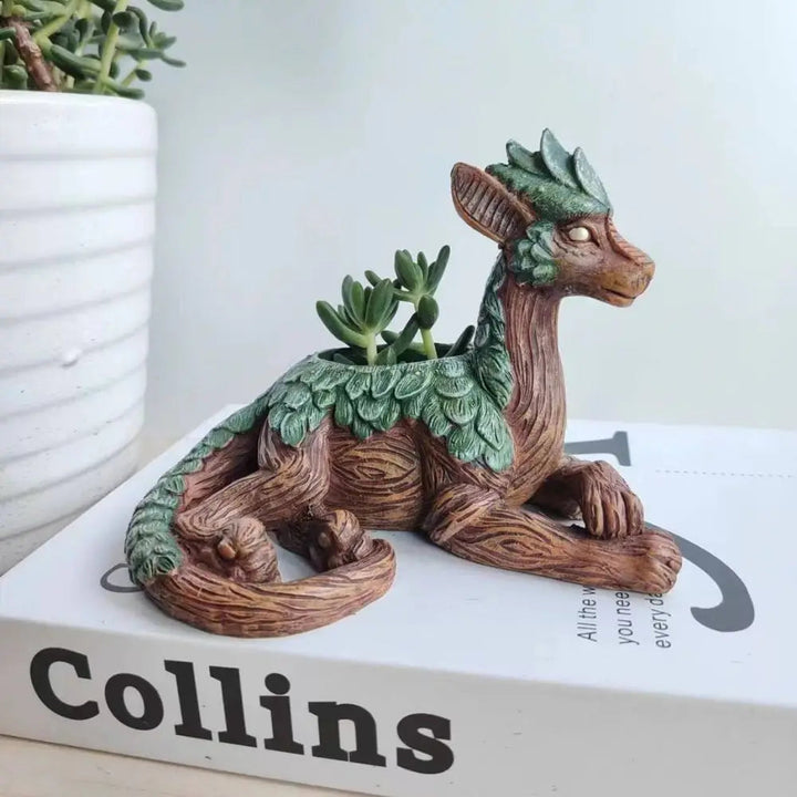 WhimsiDragon Succulent Plant Box with Playful Fantasy Design Bowlift