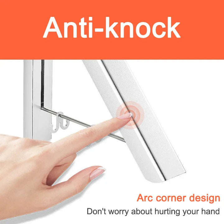 BowLift | Space Saver Foldable Wall Clothes Aluminum Rack
