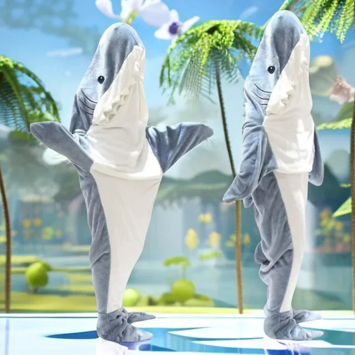 Snuggly Shark Cozy Hooded Onesie Bowliftanket | Bowlift