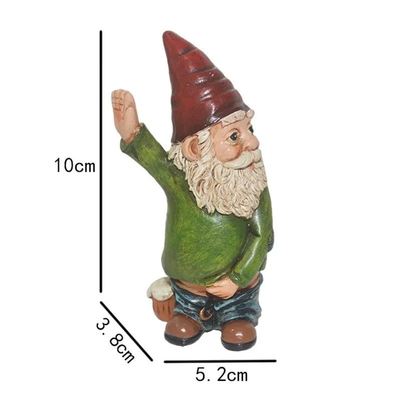 BowLift | Creative Gnome Figurine Made of Resin with White Beard