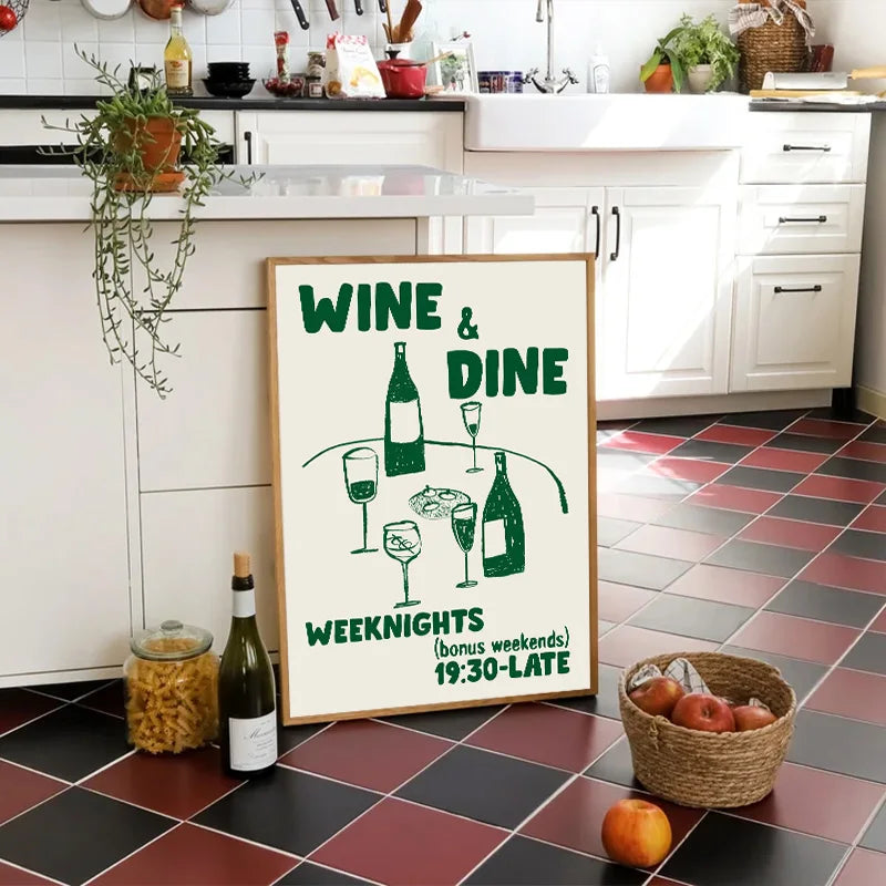 Cin Cheers Wall Art – Aesthetic Cocktail Poster Print | Bowlift