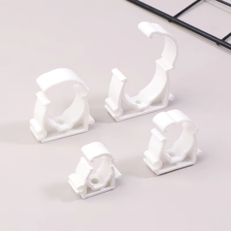 BowLift | Plastic PPR Pipe Clamp Holders with Protective Cover, Set of 20
