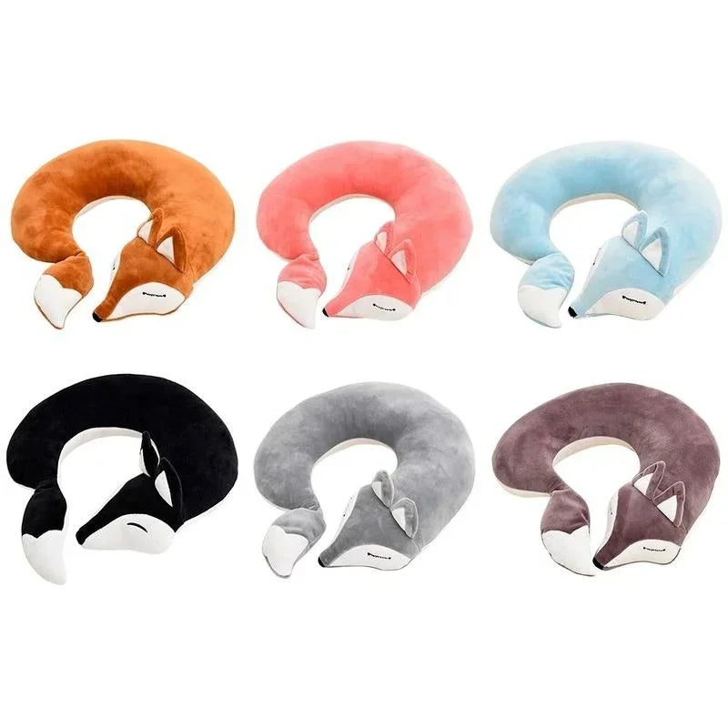 BowLift | FoxyRest Neck Pillow | Cuddly Travel Companion | Cute Fox Design