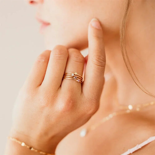 BowLift | Dainty Birthstone Ring
