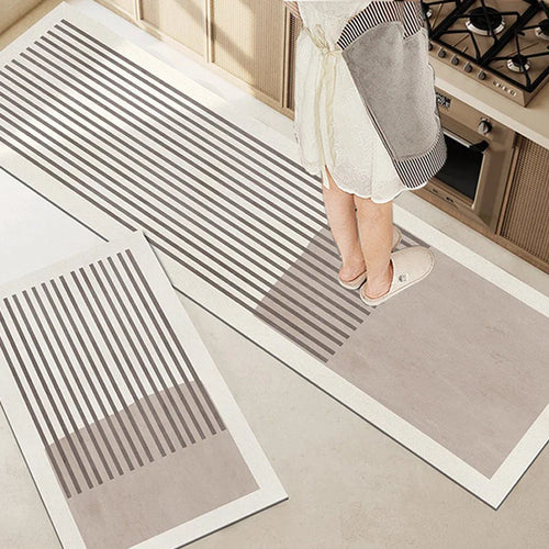 BowLift | Pureterra | Kitchen Mat Super Absorbent | Non-Slip & Washable | Diatomite Design | Oval & Long Shape | Comfort Rug for Kitchen & Bathroom