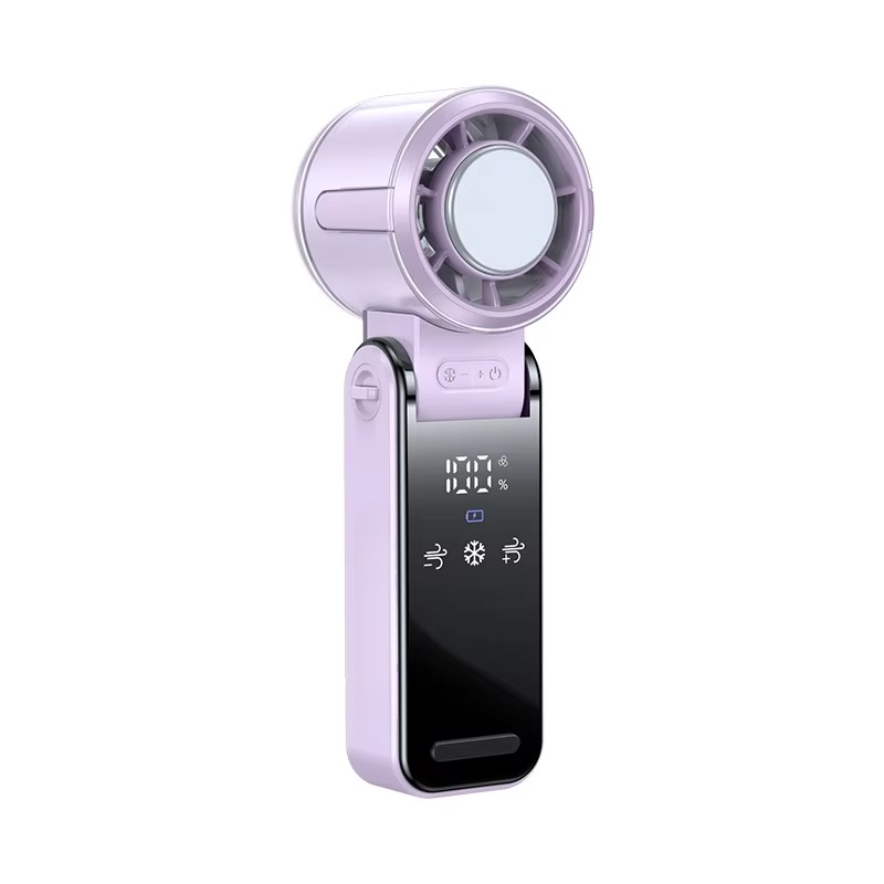 BowLift | Foldable Turbine Handheld Fan with Integrated Ice Pack