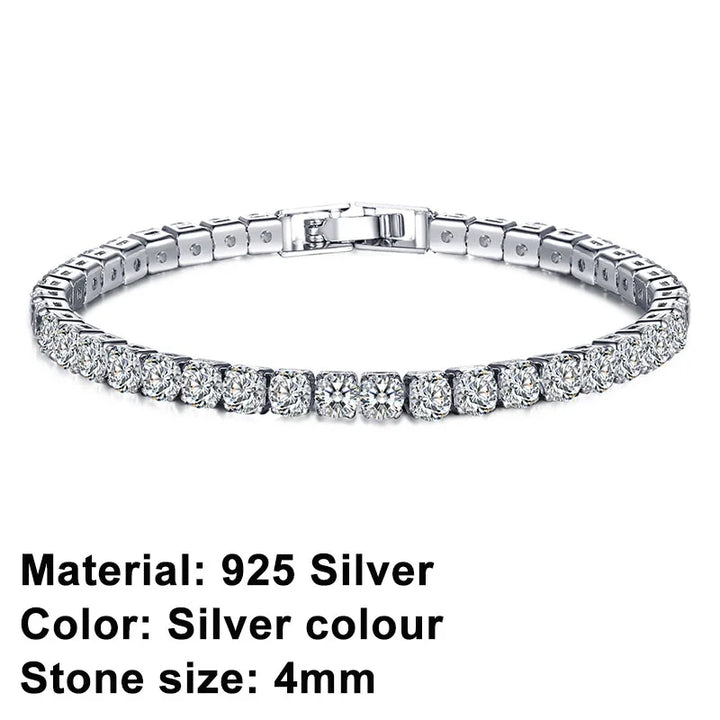 BowLift | Tennis Bracelet – Shine with Attitude: Elegance in Sterling Silver and Hip-Hop Flair!