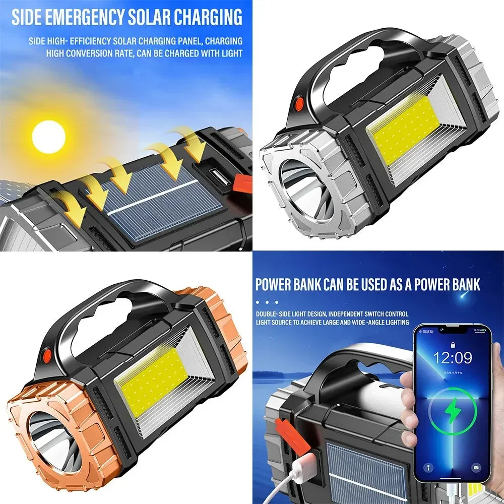 BowLift | Solar Power Bank with Flashlight – All-in-One Emergency Power