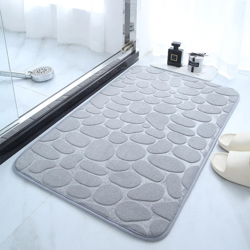 BowLift | Non-slip Bath Mat made of Memory Foam with Pebble Relief