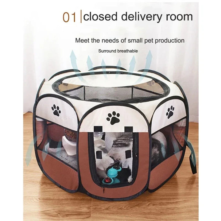 BowLift | Pawvia Foldable Cat Tent | Portable Outdoor Enclosure for Cats & Small Dogs | Breathable & Washable | 72×72×45 cm