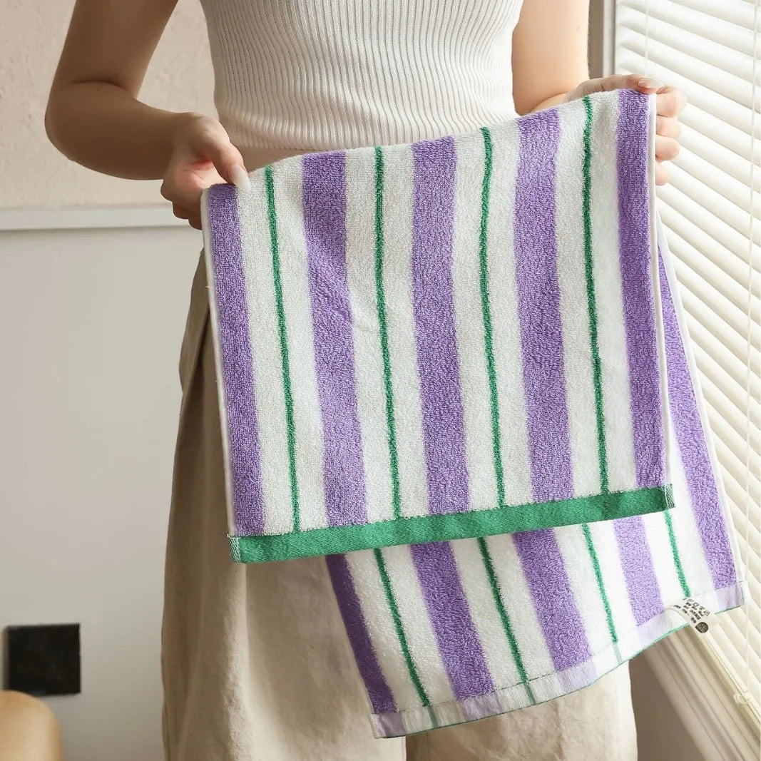 Colorful Stripe Cotton Towels | Bowlift