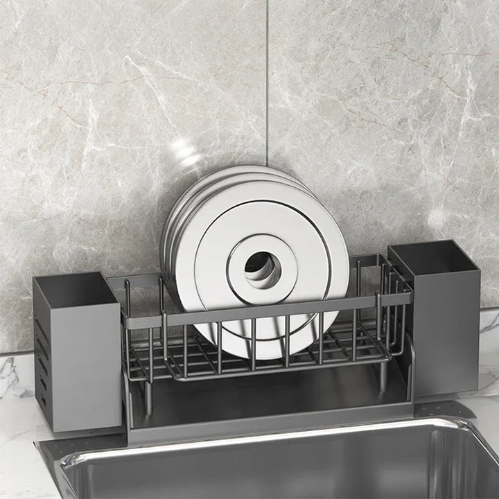 BowLift | Ordinaqua Sink Organizer Shelf | Self-draining | Holder for Sponge, Soap & Cloth | Expandable & Hygienic | ABS Plastic