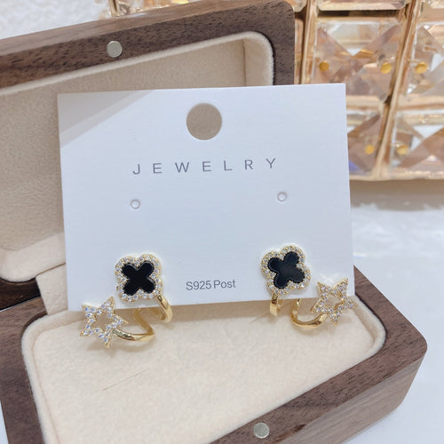 BowLift | Lucky Charm Four-Leaf Clover Chic Earrings