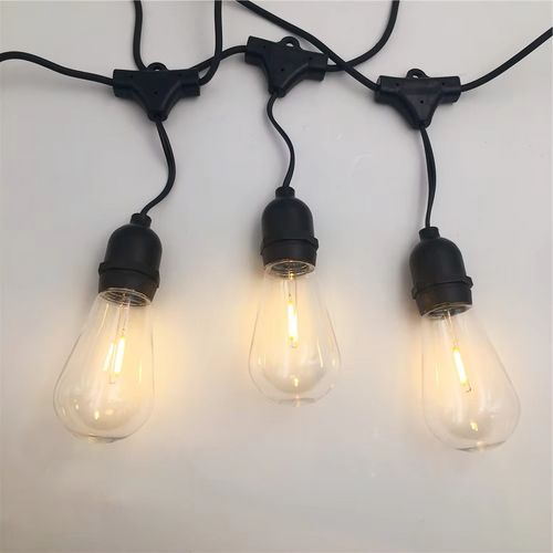 BowLift | Waterproof LED Edison Outdoor String Lights for Gardens, Patios & Parties