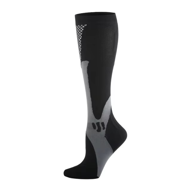 BowLift | Men's Mid Calf Medical Nursing Socks, Breathable Nylon Compression Support