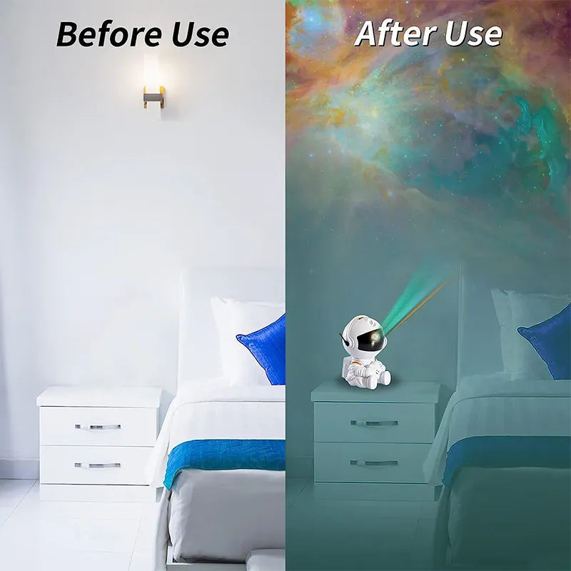 BowLift | Astronaut LED Projector, Galaxy, Stars, Sky