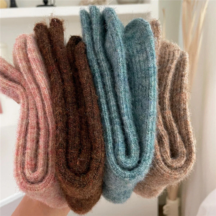 BowLift | CozyWarmth | Women's Thermal Socks | 9% Wool & Cashmere | Extra Thick & Soft | Japanese Knitting Style