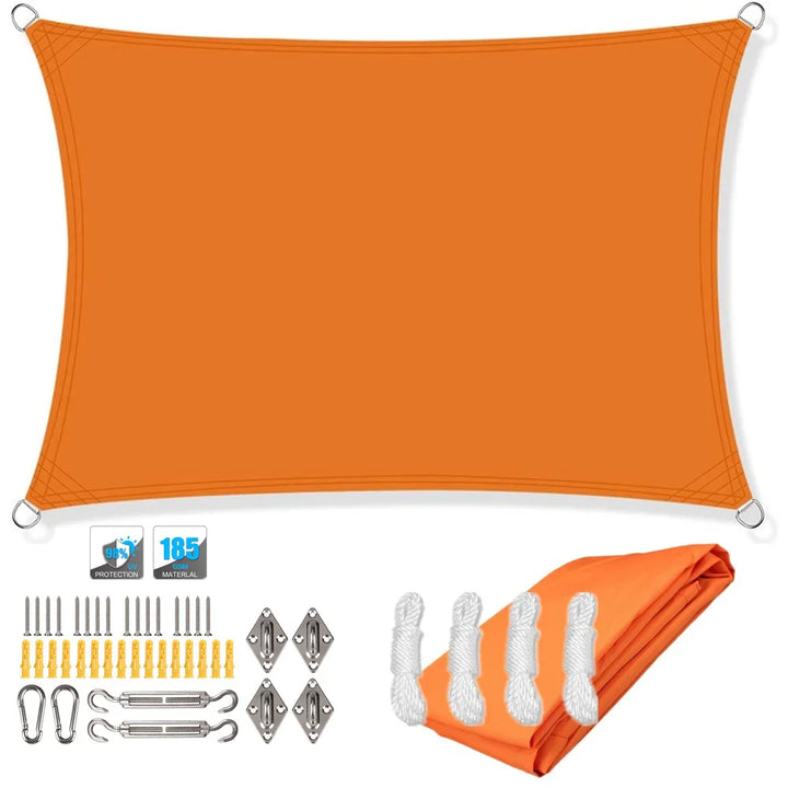 BowLift | Waterproof Rectangular Sun Shade Sail with UV Protection & Mounting Kits – ShadeGuard