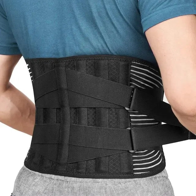 BowLift | Back Support Belt OrthoFlexa | 360° Lumbar Support with Memory Aluminum & Steel Springs | Breathable & Invisible under Clothing