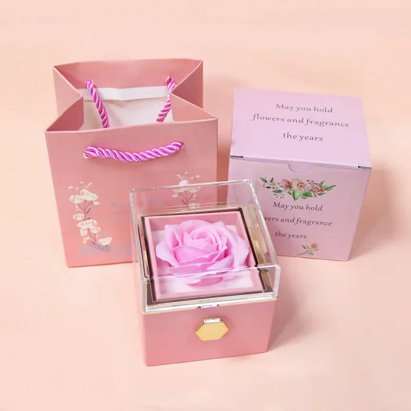 BowLift | Eternal Rose Spin Display Jewelry Box